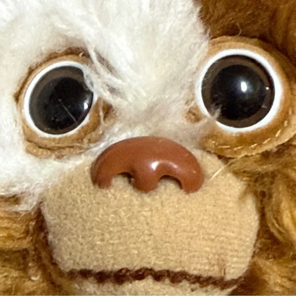 Vintage 1984 Applause Gizmo Mogwai Plush Toy From The Movie Gremlins Brown White